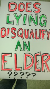 Does Lying Disquilify and Elder